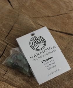 Perles Fluorite Multicolore 8mm, 1 pièce